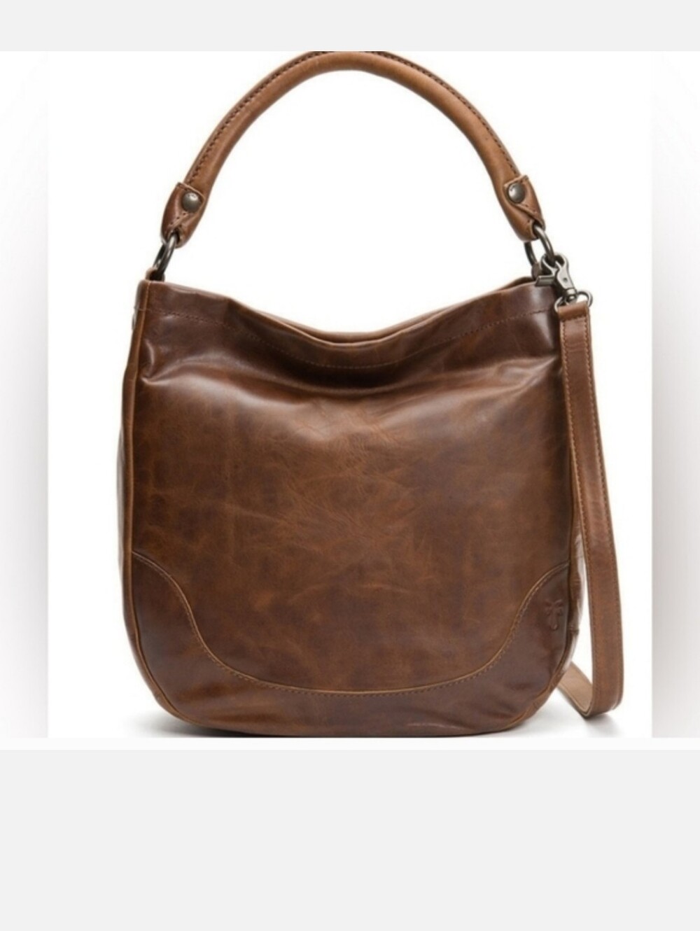 EUC! FRYE Classic Brown Leather Hobo Tote Bag